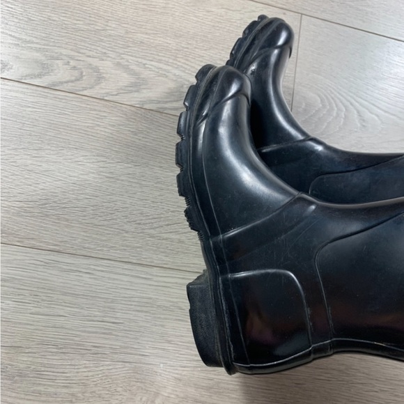 Hunter Black Original Tall Gloss Rain Boots - Picture 10 of 13